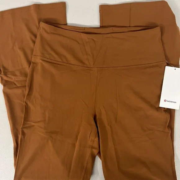 Lululemon Groove Super-High-Rise Flared Pant Nulu Butternut Brown PSL Pumpkin - Picture 7 of 12